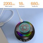 Bluetooth Speaker Portable Wireless Speaker With LED Display Alarm Music Player - Image 3
