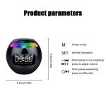 Bluetooth Speaker Portable Wireless Speaker With LED Display Alarm Music Player - Image 2