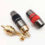 High Quality Video Connector RCA Gold Audio & Video 24K - Image 3