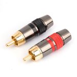 High Quality Video Connector RCA Gold Audio & Video 24K - Image 2