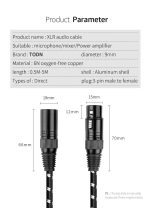 HIFI XLR Audio Cable Stereo High Purity 6N OFC Gold-Plated XLR Plug - Image 3
