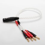 OCC Silver Plated XLR Female 4pin to Deluxe 4mm Banana Plug Audio Cable - Image 2