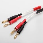 OCC Silver Plated XLR Female 4pin to Deluxe 4mm Banana Plug Audio Cable - Image 3